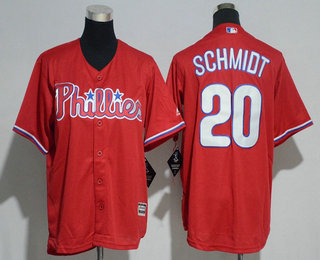Youth Philadelphia Phillies #20 Mike Schmidt Retried Red Stitched MLB Cool Base Jersey