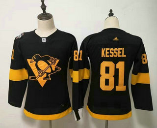 Youth Pittsburgh Penguins #81 Phil Kessel Black 2019 Stadium Series Adidas Stitched NHL Jersey