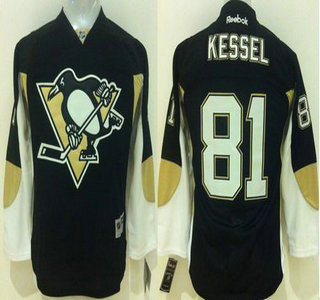 Youth Pittsburgh Penguins #81 Phil Kessel Black Jersey
