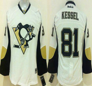 Youth Pittsburgh Penguins #81 Phil Kessel White Jersey