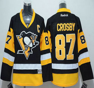 Youth Pittsburgh Penguins #87 Sidney Crosby Black Jersey
