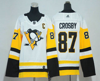 Youth Pittsburgh Penguins #87 Sidney Crosby White 2017-2018 Hockey Stitched NHL Jersey