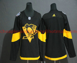 Youth Pittsburgh Penguins Blank Black 2019 Stadium Series Adidas Stitched NHL Jersey