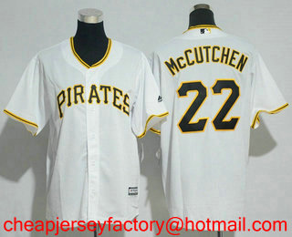 Youth Pittsburgh Pirates #22 Andrew McCutchen White Home Stitched MLB Cool Base Jersey