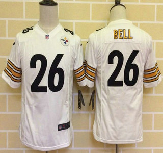 Youth Pittsburgh Steelers #26 LeVeon Bell Nike Black Game Jersey