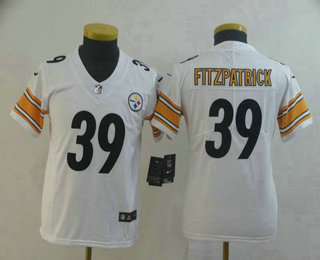 Youth Pittsburgh Steelers #39 Minkah Fitzpatrick White 2017 Vapor Untouchable Stitched NFL Nike Limited Jersey