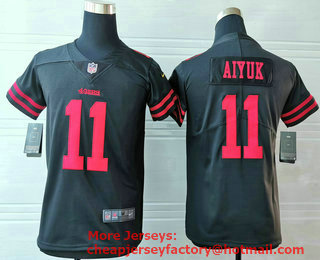 Youth San Francisco 49ers #11 Brandon Aiyuk Black 2020 Vapor Untouchable Stitched NFL Nike Limited Jersey