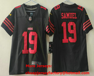 Youth San Francisco 49ers #19 Deebo Samuel Limited Black Vapor Jersey