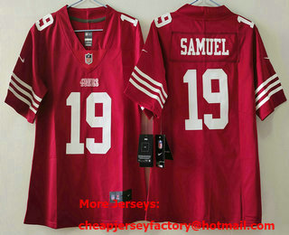Youth San Francisco 49ers #19 Deebo Samuel Limited Red Vapor Jersey