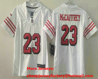 Youth San Francisco 49ers #23 Christian McCaffrey White 2023 Color Rush Vapor Limited Jersey