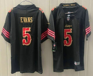 Youth San Francisco 49ers #5 Mike Evans Limited Black Rivalries Vapor Jersey