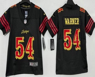 Youth San Francisco 49ers #54 Fred Warner Limited Black Rivalries Vapor Jersey