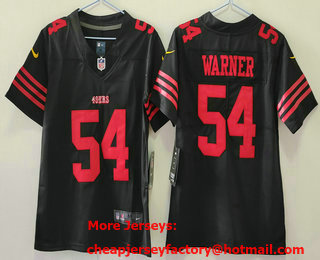Youth San Francisco 49ers #54 Fred Warner Limited Black Vapor Jersey