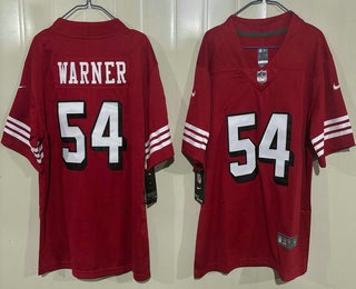 Youth San Francisco 49ers #54 Fred Warner Limited Red Throwback Vapor Jersey