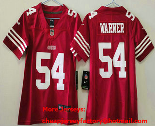 Youth San Francisco 49ers #54 Fred Warner Limited Red Vapor Jersey