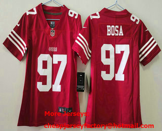 Youth San Francisco 49ers #97 Nick Bosa Red Limited Vapor Jersey