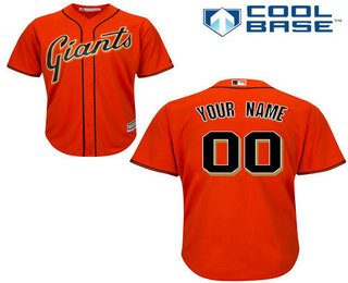 Youth San Francisco Giants Customized Orange Jersey