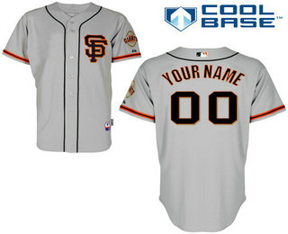 Youth San Francisco Giants Customized Road Gray Jersey