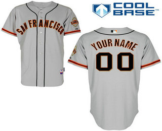 Youth San Francisco Giants Customized Road Jersey 1