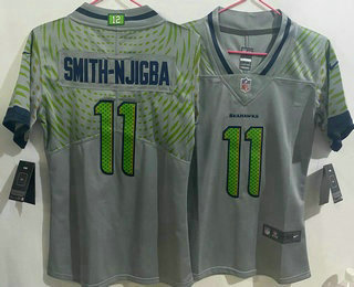 Youth Seattle Seahawks #11 Jaxon Smith Njigba Limited Gray Rivalries Vapor Jersey
