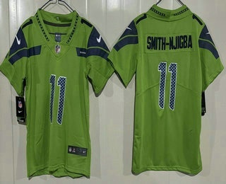 Youth Seattle Seahawks #11 Jaxon Smith Njigba Limited Green Vapor Jersey