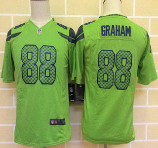 Youth Seattle Seahawks #88 Jimmy Graham Green Alternate NFL Nike Game Jersey