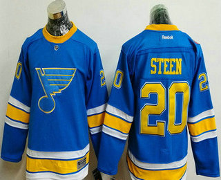 Youth St. Louis Blues #20 Alexander Steen Blue 2017 Winter Classic Stitched NHL Reebok Hockey Jersey