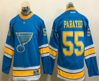 Youth St. Louis Blues #55 Colton Parayko Blue 2017 Winter Classic Stitched NHL Reebok Hockey Jersey