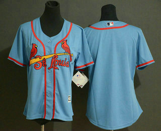 Youth St. Louis Cardinals Blank Light Blue Stitched MLB Cool Base Jersey