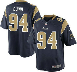 Youth St. Louis Rams #94 Robert Quinn Navy Blue Team Color NFL Nike Game Jersey