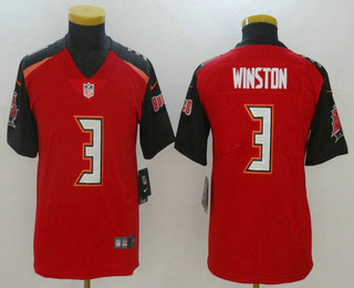 Youth Tampa Bay Buccaneers #3 Jameis Winston Red 2017 Vapor Untouchable Stitched NFL Nike Limited Jersey