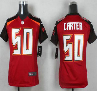 Youth Tampa Bay Buccaneers #50 Bruce Carter Red Team Color NFL Nike Game Jersey