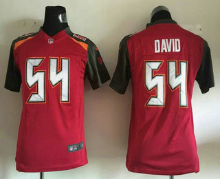 Youth Tampa Bay Buccaneers #54 Lavonte David Red Team Color NFL Nike Game Jersey