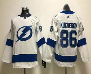 Youth Tampa Bay Lightning #86 Nikita Kucherov White 2017-2018 Hockey Stitched NHL Jersey