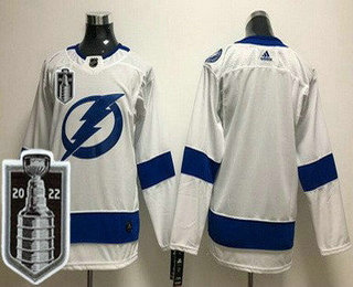 Youth Tampa Bay Lightning Blank White 2022 Stanley Cup Stitched Jersey