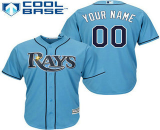 Youth Tampa Bay Rays Customized Light Blue Jersey