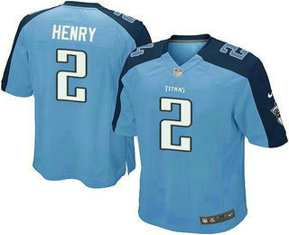 Youth Tennessee Titans #2 Derrick Henry Light Blue Team Color Youth Stitched NFL Elite Jersey