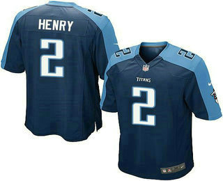 Youth Tennessee Titans #2 Derrick Henry Navy Blue Alternate Stitched NFL Elite Jersey