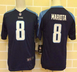 Youth Tennessee Titans #8 Marcus Mariota Navy Blue Alternate NFL Nike Game Jersey