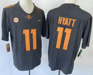 Youth Tennessee Volunteers #11 Jalin Hyatt Grey 2022 Vapor Untouchable Limited Stitched Nike Jersey