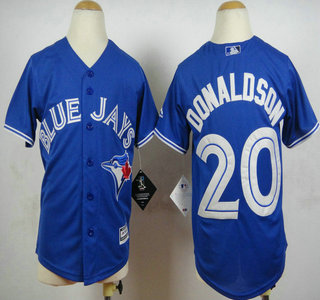 Youth Toronto Blue Jays #20 Josh Donaldson Blue 2015 MLB Cool Base Jersey
