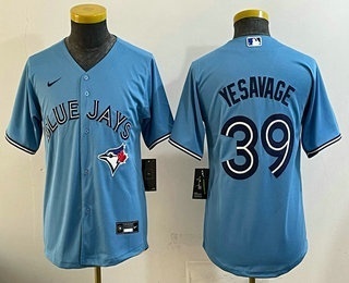 Youth Toronto Blue Jays #39 Trey Yesavage Light Blue Cool Base Jersey
