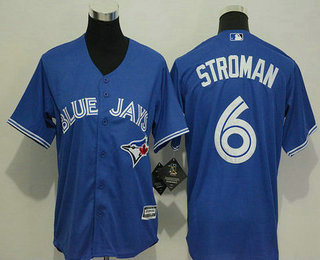 Youth Toronto Blue Jays #6 Marcus Stroman Blue Cool Base Baseball Jersey