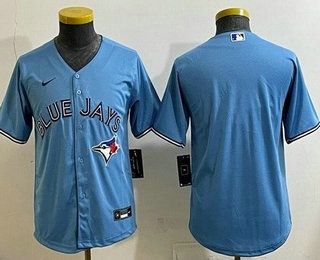 Youth Toronto Blue Jays Blank Light Blue Cool Base Jersey
