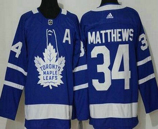 Youth Toronto Maple Leafs #34 Auston Matthews Blue Stitched Jersey