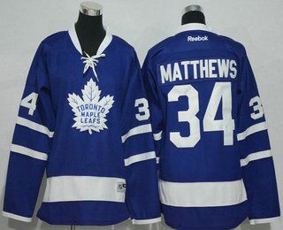 Youth Toronto Maple Leafs #34 Auston Matthews Royal Blue Home Stitched NHL 2016-17 Reebok Hockey Jersey