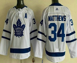 Youth Toronto Maple Leafs #34 Auston Matthews White Stitched Jersey