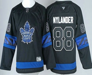 Youth Toronto Maple Leafs #88 William Nylander Black Alternate Authentic Jersey