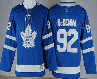 Youth Toronto Maple Leafs #92 Gavin McKenna Blue Authentitc Jersey
