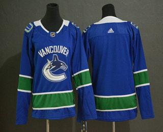 Youth Vancouver Canucks Blank Blue Adidas Stitched NHL Jersey